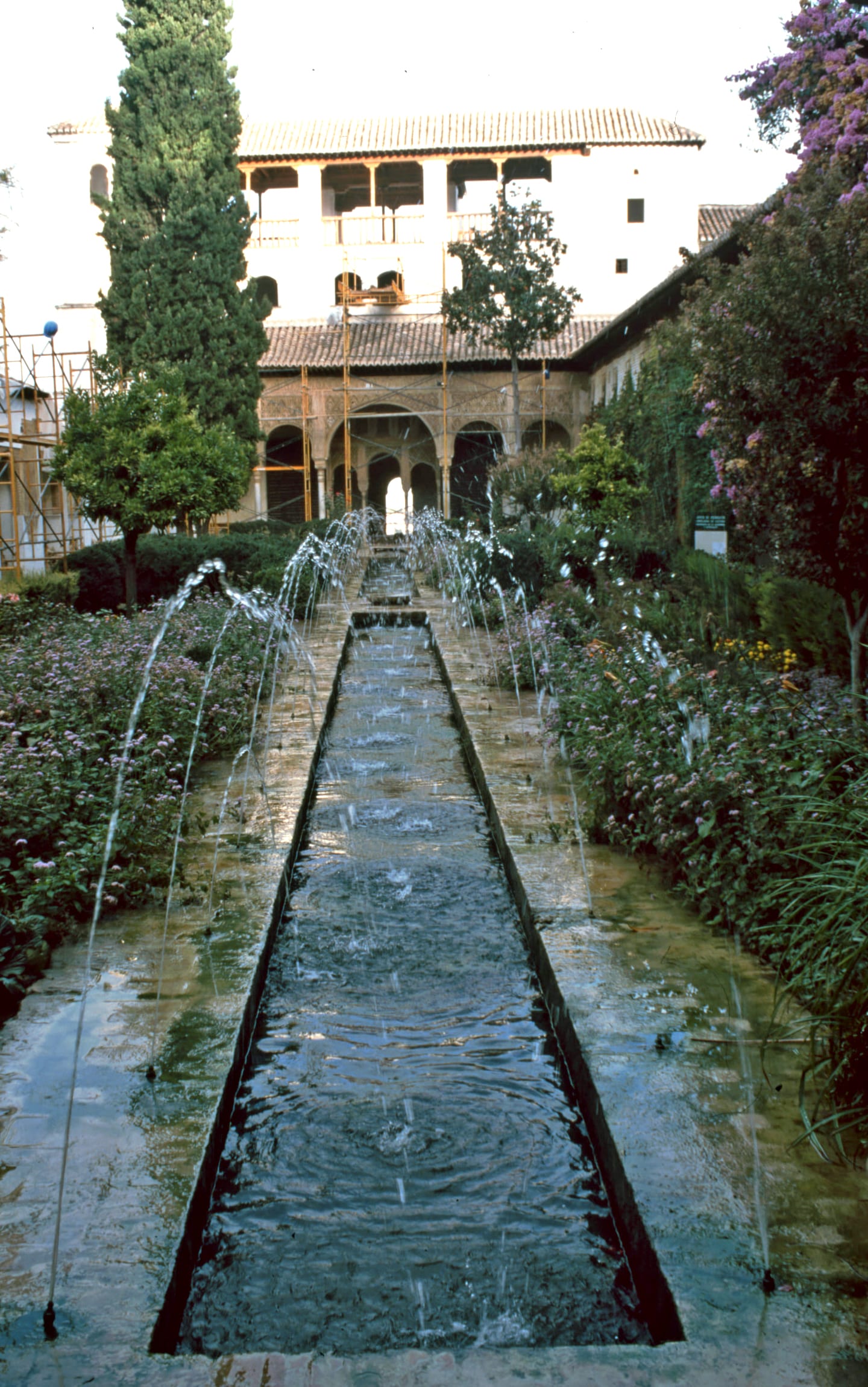 Alhambra palace complex in Granada from Malaga cruise port