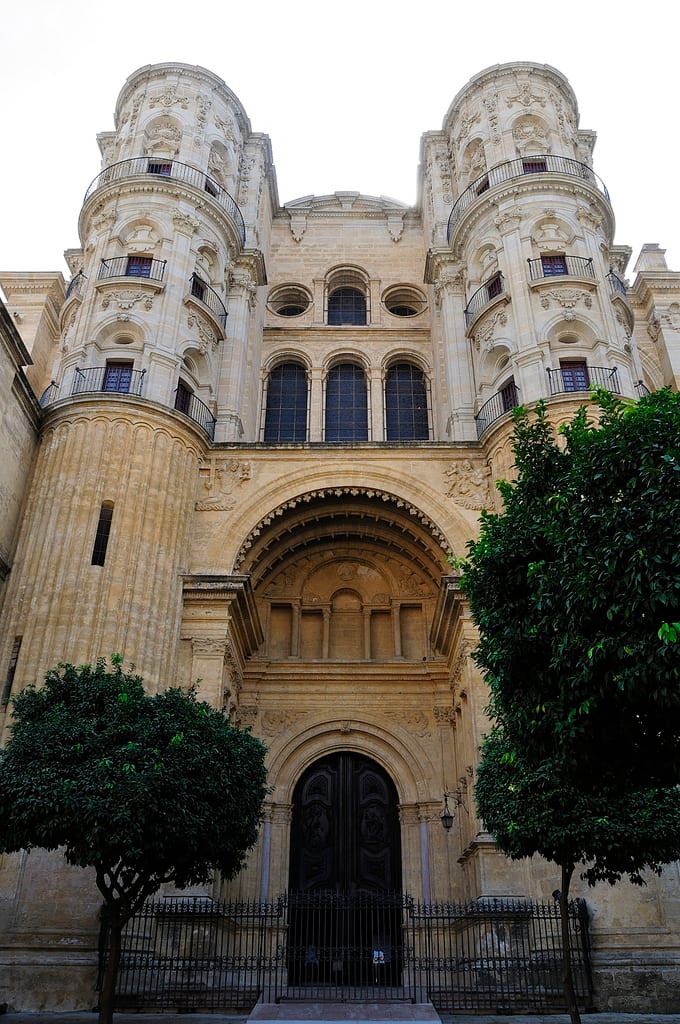 Malaga Cathedral in the historic centre